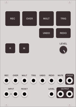 Screenshot of the Untitled Looper module in VCV Rack